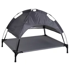 Hundsäng Vacation med avtagbart soltak - grå