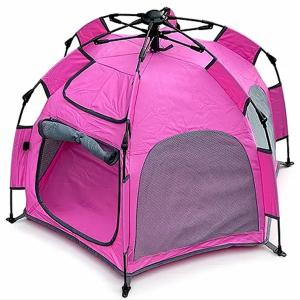 Hundtält Hexagon small - rosa