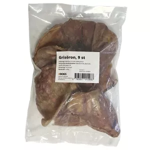 4Dogs Torkade grisöron 9-pack ca 360 g