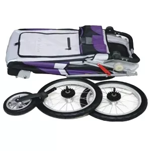 Hundvagn Safari med avtagbart trimbord - grå/svart - Medium