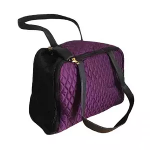 Hundväska - Quiltad väska lavendel