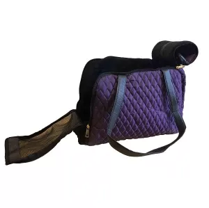 Hundväska - Quiltad väska lavendel