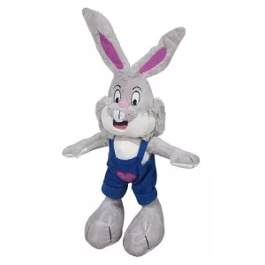 Kanin plysch blå - hundleksak