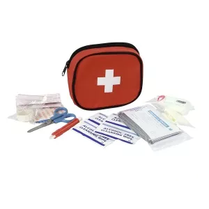 Första hjälpen-väska med innehåll