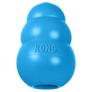 KONG Puppy hundleksak i naturgummi för valpar. Ljusblå. Flera storlekar.