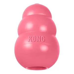 KONG Puppy hundleksak i naturgummi för valpar. Ljusrosa. Flera storlekar.