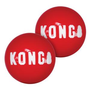 KONG Signature balls, hundleksak i kraftigt gummi. 2-pack.