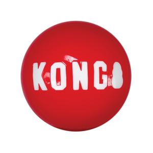 KONG Signature balls, hundleksak i kraftigt gummi. Med pipljud.