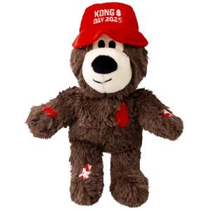 KONG Wild Knots Bear KONG Day 2025 hundleksak Small. Mörkbrun.