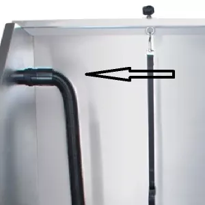 Slang + skarvkoppling till hundfön/blaster Rosy blast, VBS och DG-09