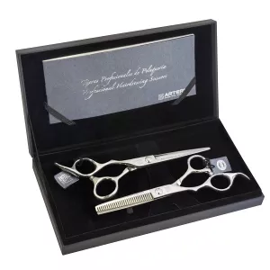 Artero One 6 tum set med två saxar för vänsterhänta - rak och effiler