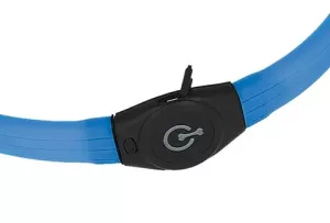 Blinkhalsband Maxi Safe Blå - LED med USB-laddare