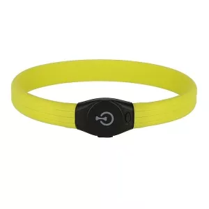 Blinkhalsband Maxi Safe Lime - LED med USB-laddare