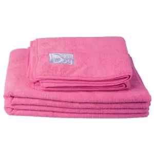 Handduk microfiber rosa 2-pack