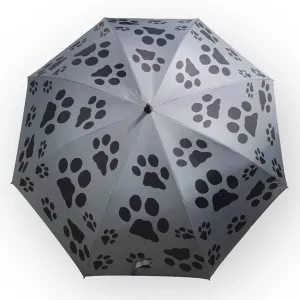 Paraply/Parasoll Milo Grå - svarta tassar