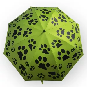 Paraply/Parasoll Milo Limegrön - svarta tassar