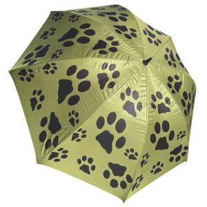 Milo paraply / parasoll olivgrön med svarta tassar. Diameter 140 cm.