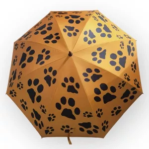 Paraply/Parasoll Milo Orange - svarta tassar