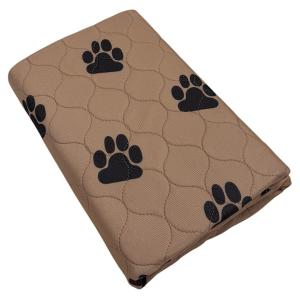 Milo pet pad vattentätt, tvättbart kisskydd 80x120 cm. Brunt med svarta tassar.