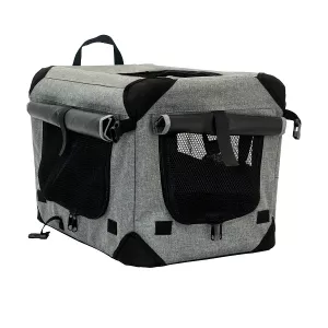 Milou Canvasbur med gardiner - grå