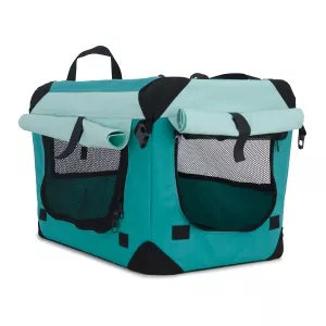 Milou Canvasbur med gardiner - turkos