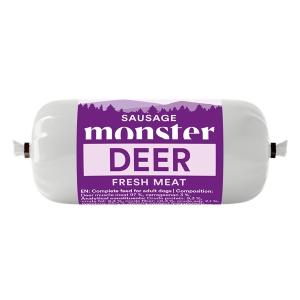 Monster Sausage Deer, hundgodis med hjort. Belöningsgodis med 97% kött. 80 gram.