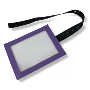 Nummerlappshållare konstläder - lila