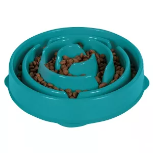 OH Matskål Fun feeder slo-bowl turkos - large/regular 1000 ml