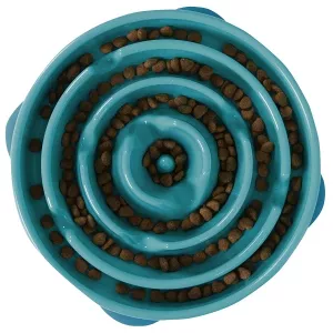 OH Matskål Fun feeder slo-bowl turkos - large/regular 1000 ml