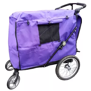 Överdrag/regnskydd till hundvagn med trimbord - large lila