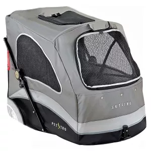 Extra överdrag till hundvagn Skyline large - Ljusgrå/mörkgrå/svart