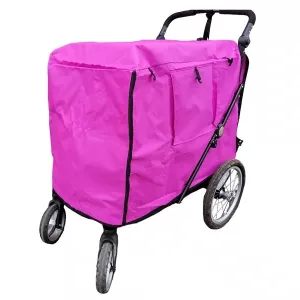 Överdrag/regnskydd till hundvagn med trimbord - large fuchsia
