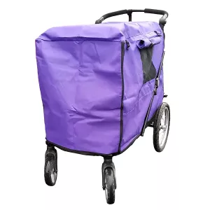Överdrag/regnskydd till hundvagn med trimbord - large lila
