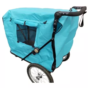 Överdrag/regnskydd till hundvagn med trimbord - large turkos