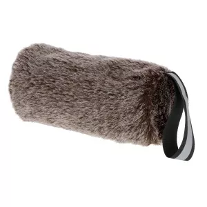 Dummy för belöningsgodis - brun pälsimitation