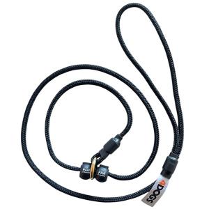 PAW of Sweden svensktillverkat utställningskoppel med dubbla stopp. 110 cm. Svart.