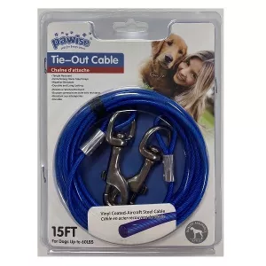 Pawise Uppkopplingsvajer / löplina - blå 4,5 meter