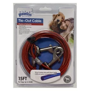 Pawise Uppkopplingsvajer / löplina - röd 4,5 meter