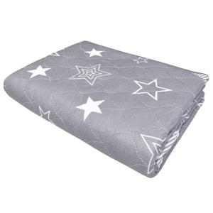 Peefree valpmatta, vattentätt kisskyddför hund. Grå med vita stjärnor.