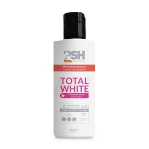 PSH Pro Groomers Total White färgförstärkande schampo för hund och katt. För vita pälsar. 100 ml.
