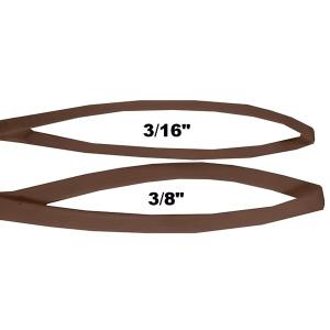 Resco Show Lead Original, utställningskoppel av hög kvalitet. Tan, två bredder 3/8" och 3/16".