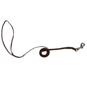 Resco utställningskoppel Snap Lead, Mahogany (mörkbrun) med silverfärgad hake.