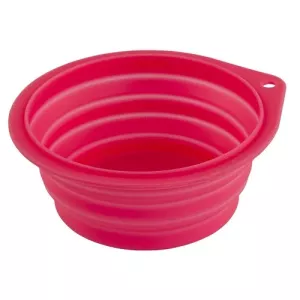 Reseskål Silikon - Hallonröd