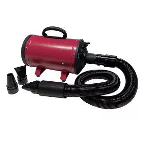 4Dogs VBS Rosy Hundfön/blaster, med väggfäste - röd