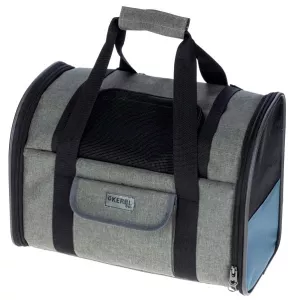 Ryggsäck/transportväska Vacation för hund - grå/stålblå/svart