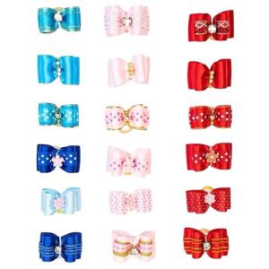 Show Tech Classy Bows hundrosetter med gummiband. Små rosetter för hundens päls.