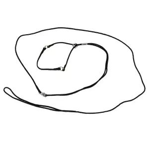 Show Tech Comfort utställningskoppel med halsögla - svart