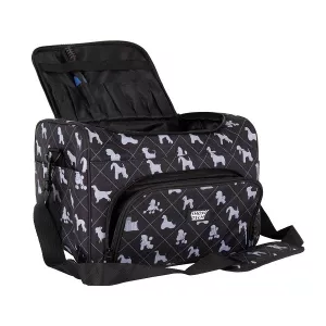 Show Tech deluxe trimväska, svart med hundsiluetter