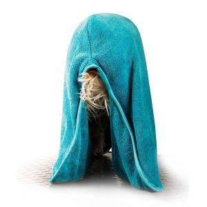Show Tech Dry Dude hundbadrock i microfiber. Finns i flera storlekar. Turkos.
