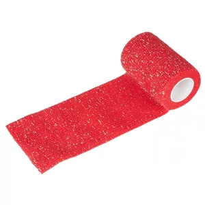 Show Tech Elastiskt självhäftande bandage - rött med glitter